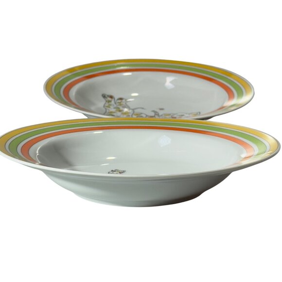 Set Of 4 Zoophisticates By Gant Gaither Bowls Animal Design Porcelain 8.25 Inch - Picture 6 of 12